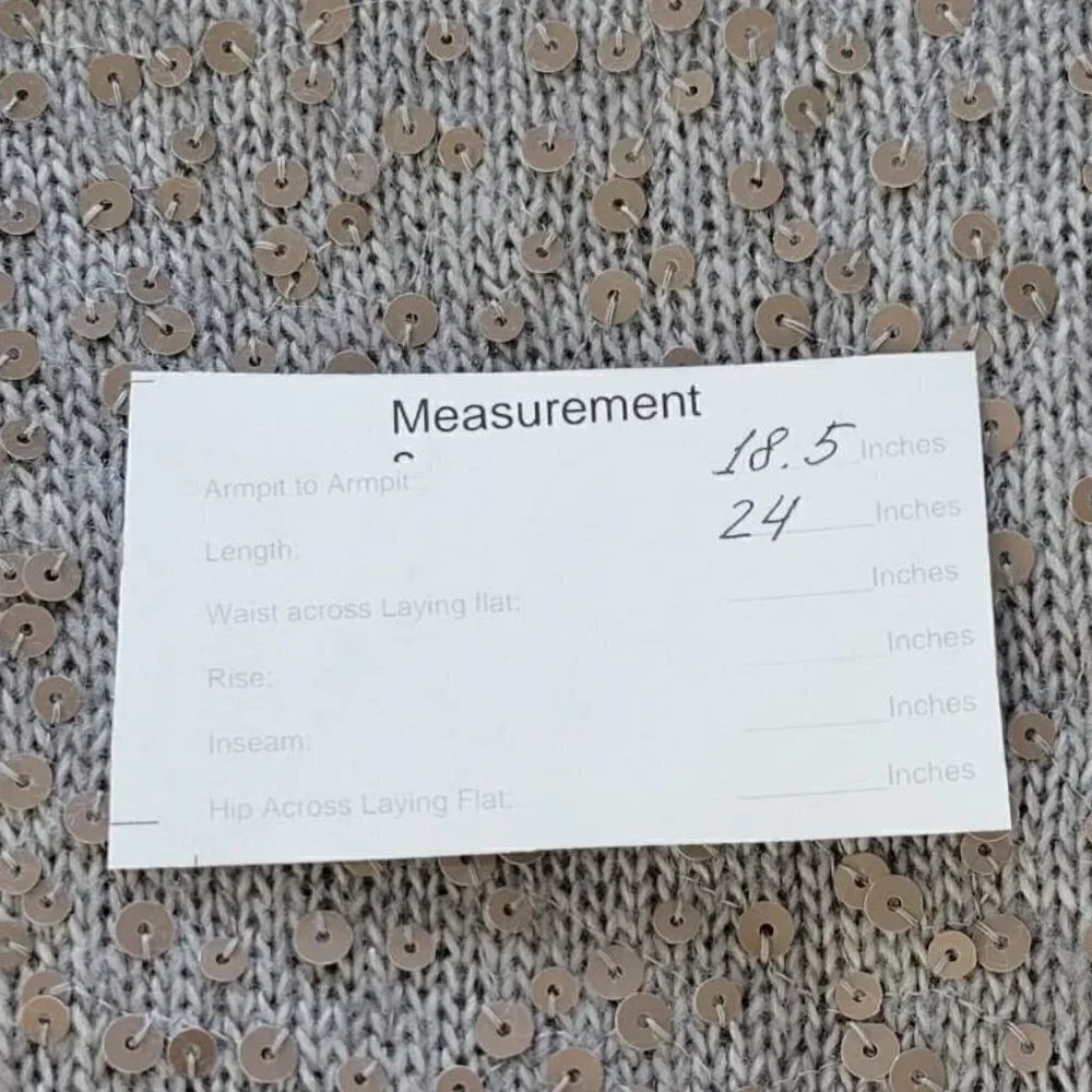 J.Crew 3/4 Sleeve Sweater With Sequins #275 Size M